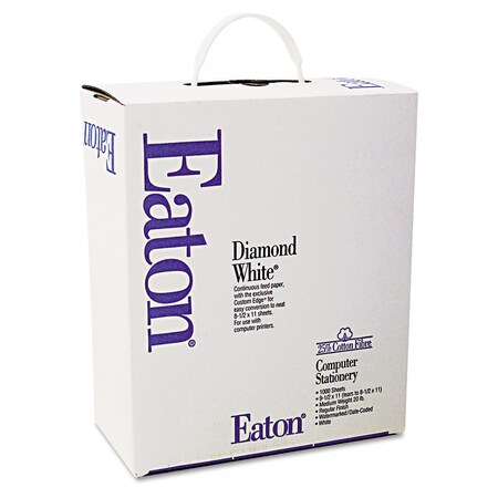 Southworth Continuous Feed Computer Paper, 1-Part, 20lb, 9.5 x 11, White, 1000PK 3552010